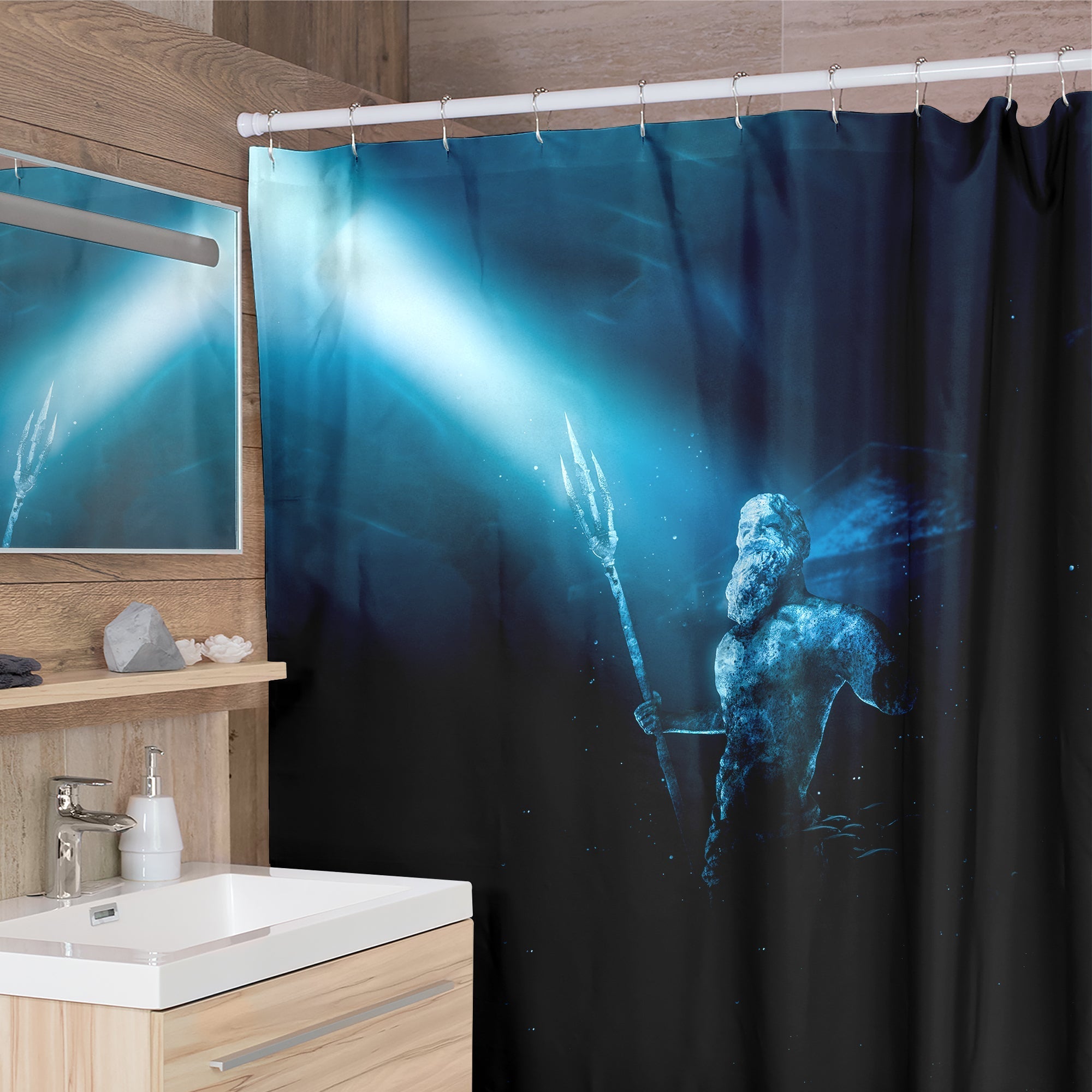Poseidon Shower Curtain