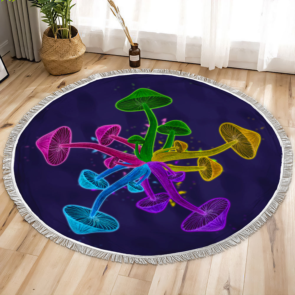 [Special Offer] Mushrooms Circle Tapestry
