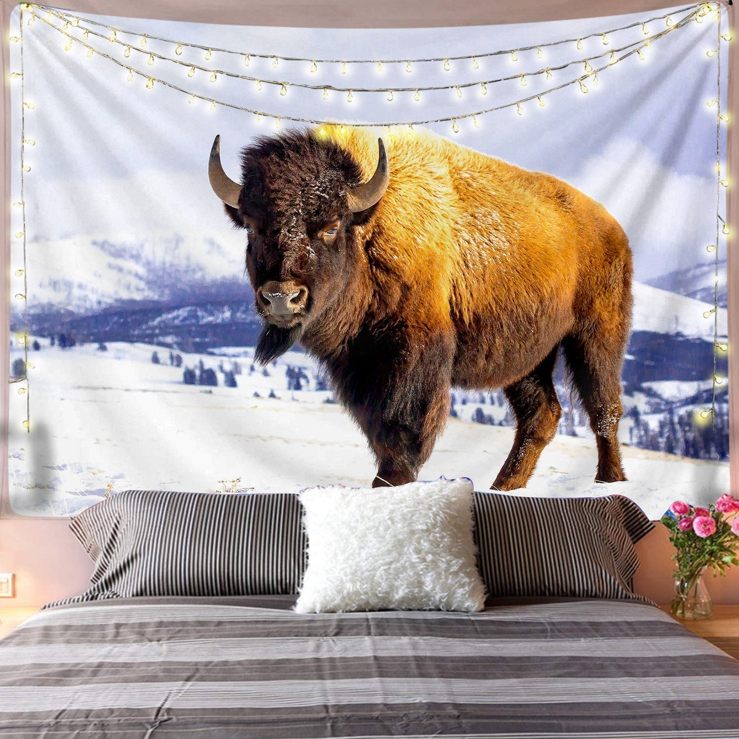 Real Buffalo Tapestry