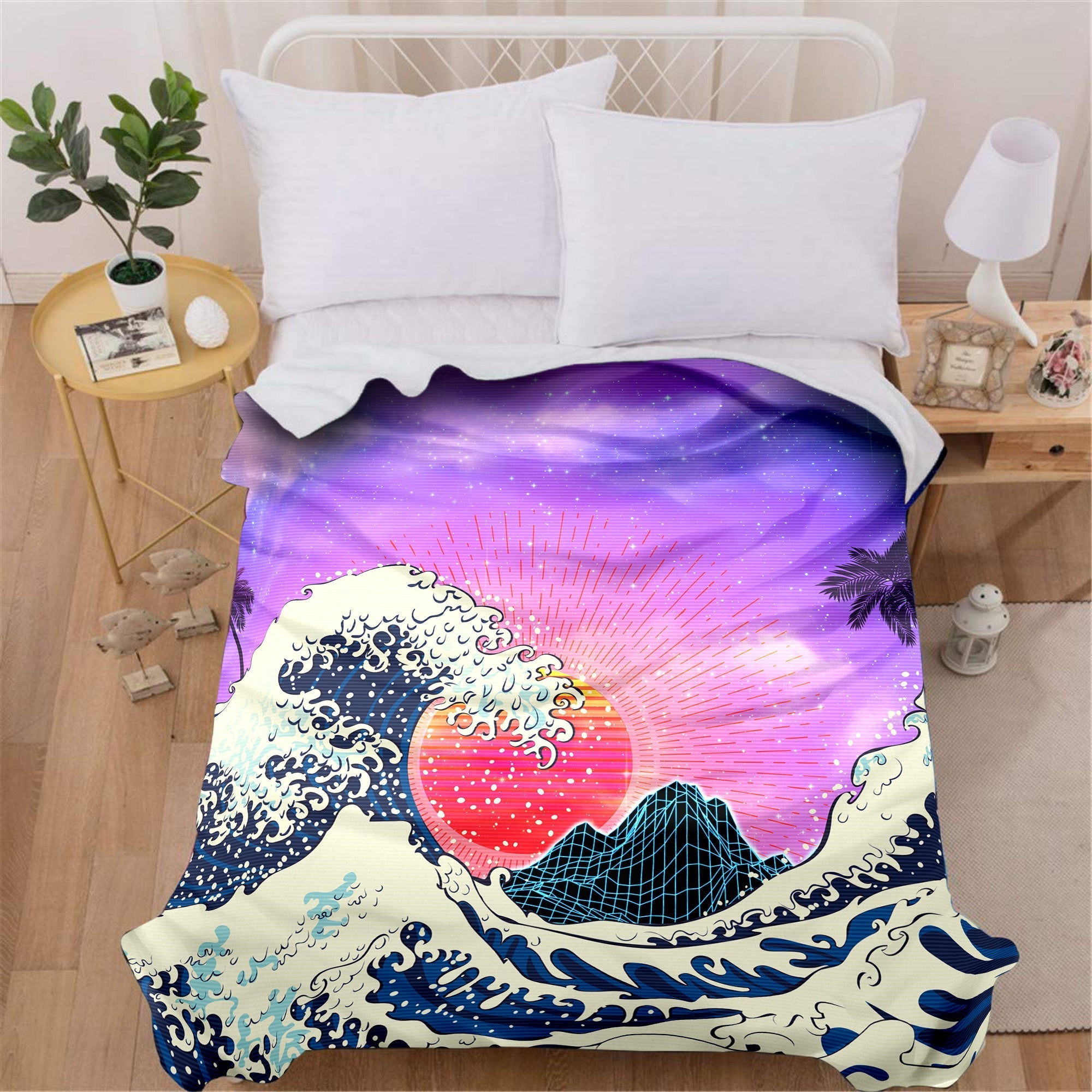 Pink Vaporwave Blanket