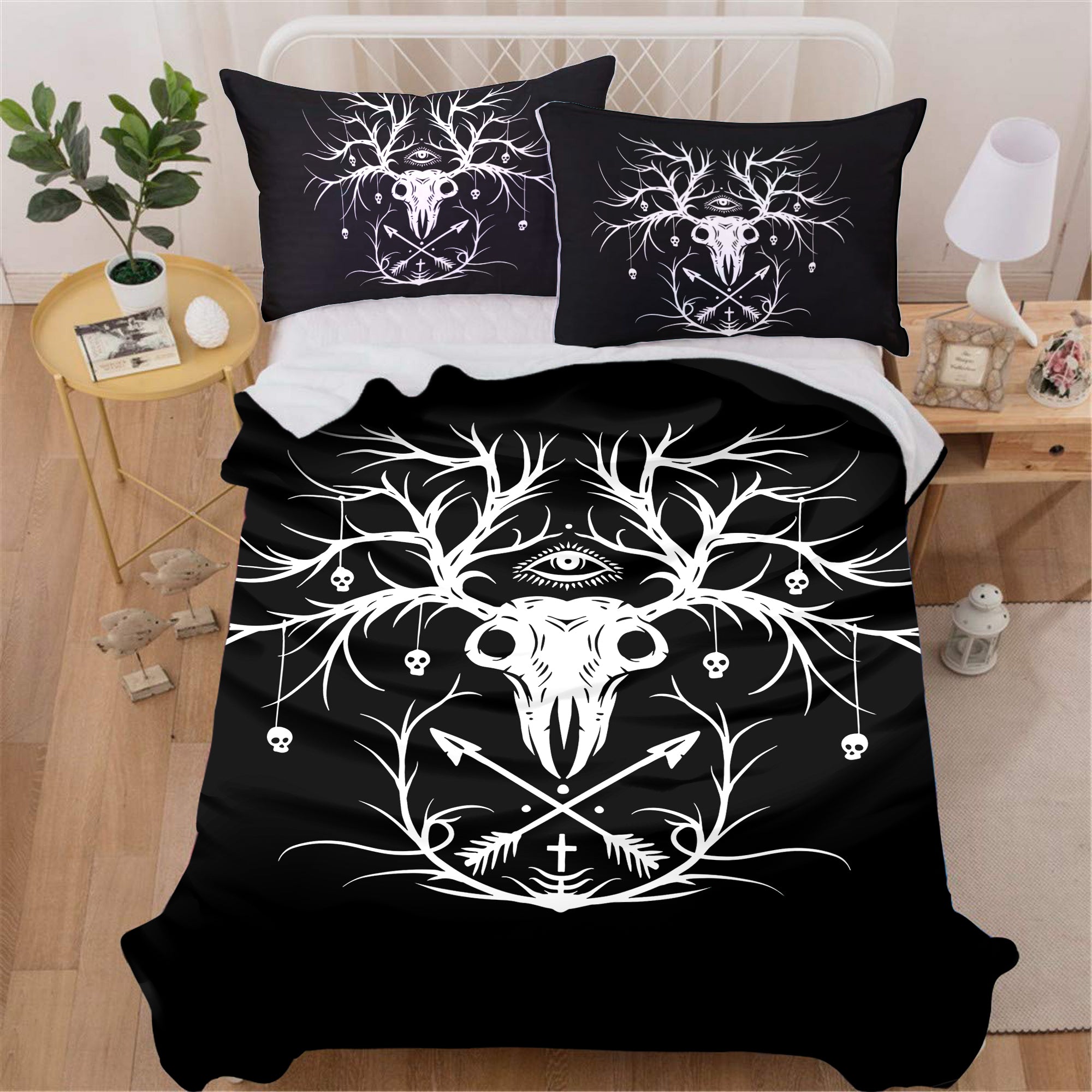 Skeleton Deer Bedding Set