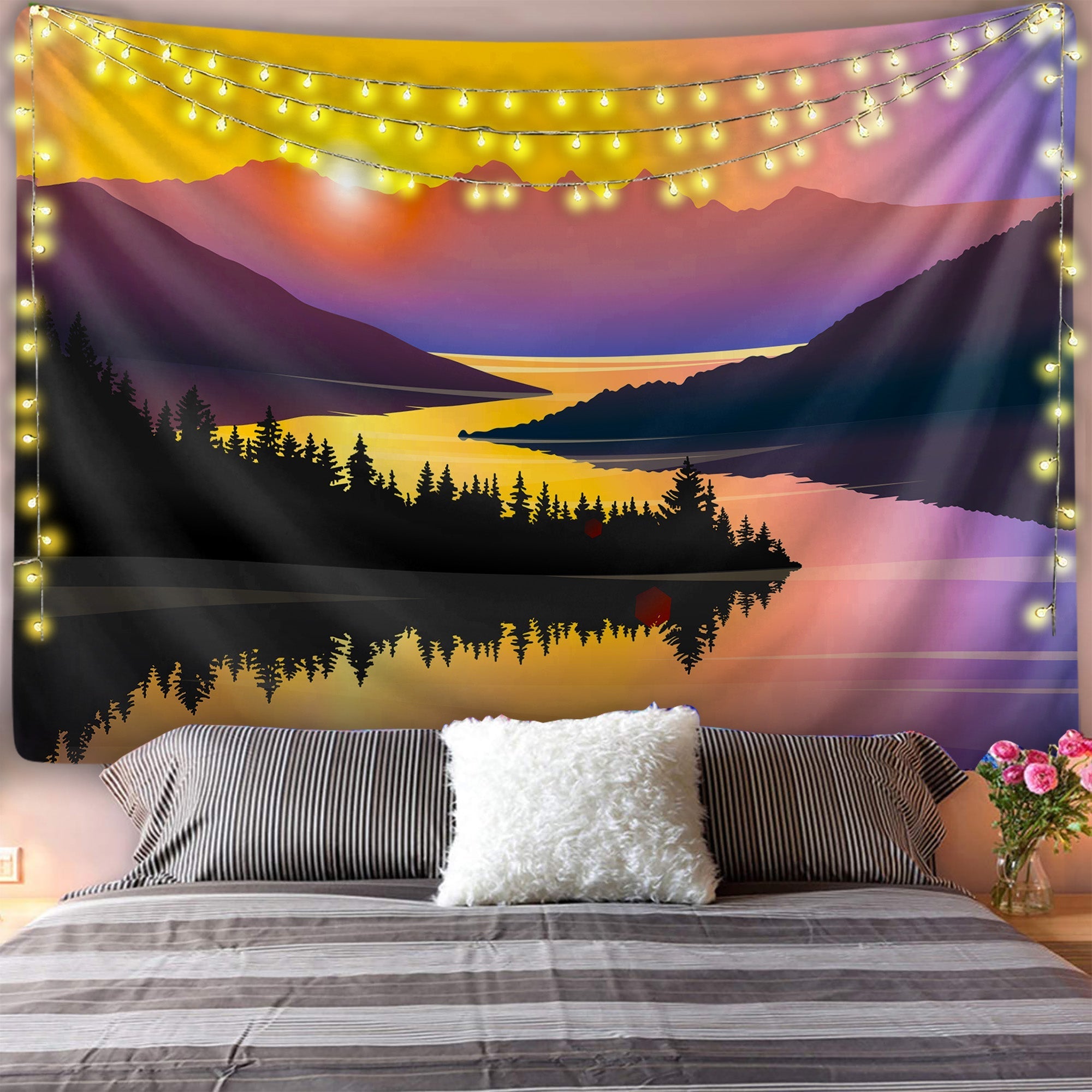 Lake Sunrise Tapestry