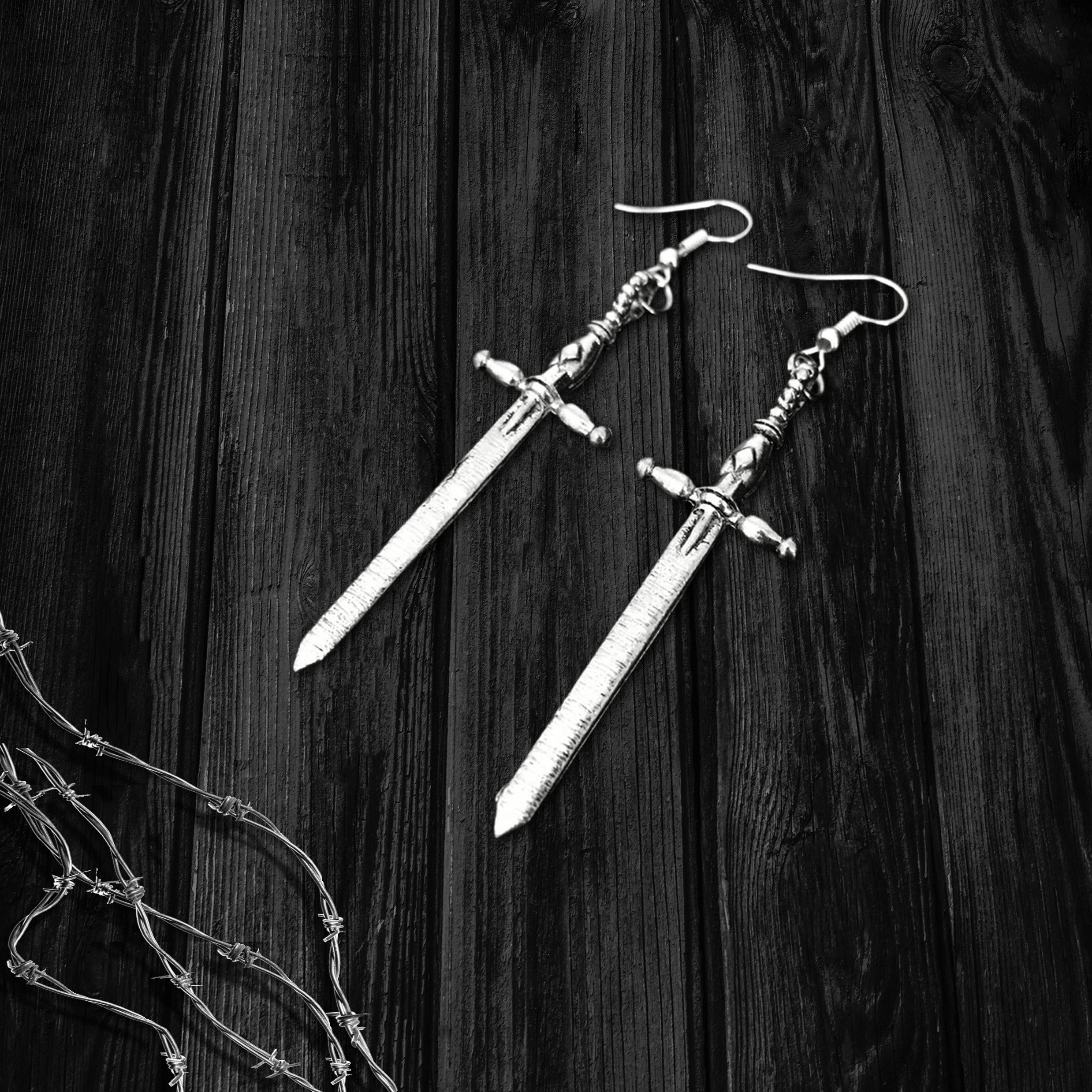 Sword Earrings