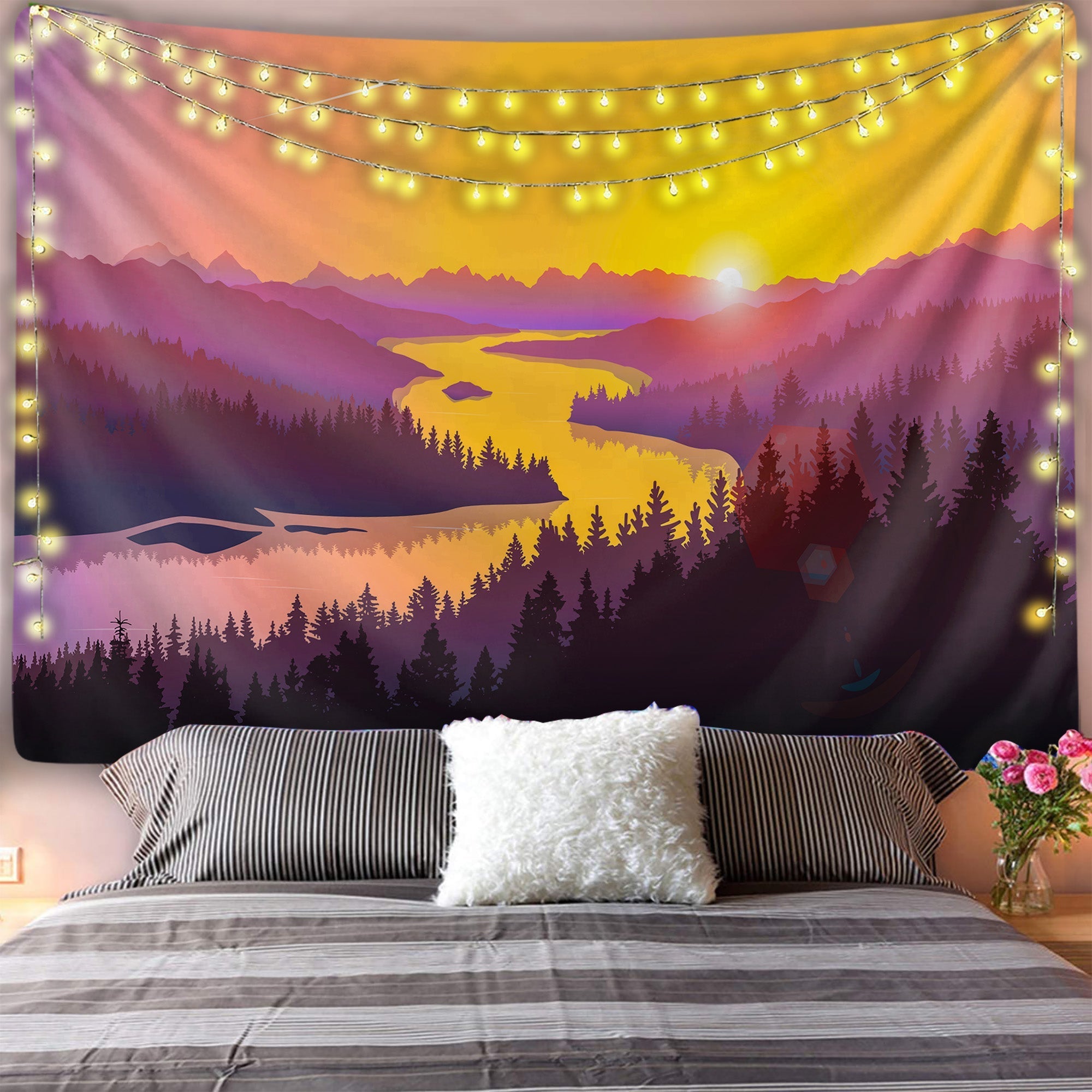 River Sunrise Tapestry
