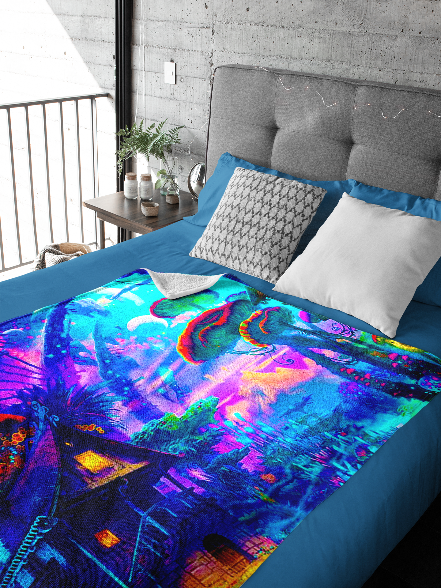 Mushroom Home Blanket
